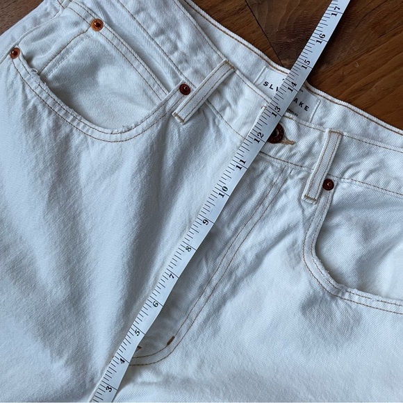 SLVRLAKE Dakota Ivory Destructed Straight Leg Jeans size 29 - Picture 13 of 16